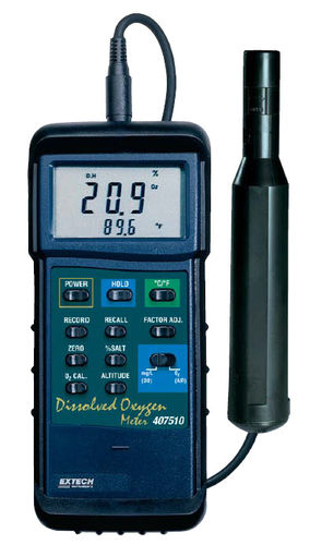 Messgerät / gelöster Sauerstoff - 407510   - Extech - tragbar