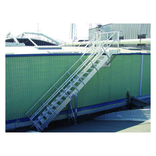 Gerade Treppe - ESCATOITURE - L'Echelle Européenne - für Außenbereich / Aluminium
