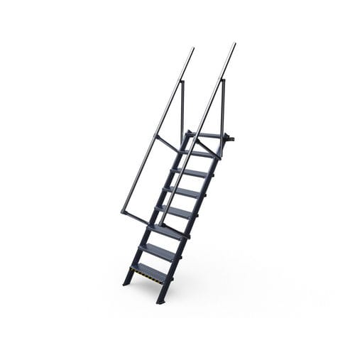 Gerade Treppe - EEL16 series - L'Echelle Européenne - Aluminium / mit rutschfesten Stufen