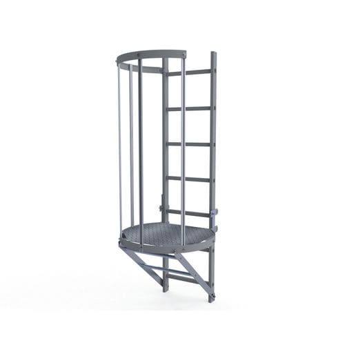 Stahlleiter - A0014316 - L'Echelle Européenne - mit Rückenschutz