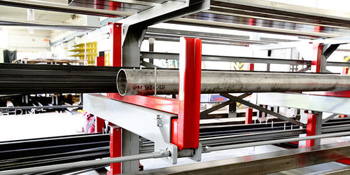 Regal für Materialumschlag - DEXION - Teleskop-Kragarm / pull-out / verstellbar