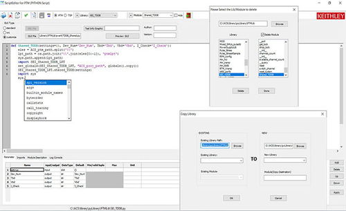 Datenanalysesoftware - ACS - Keithley Instruments - Management / für Test / für Elektronikbauteile