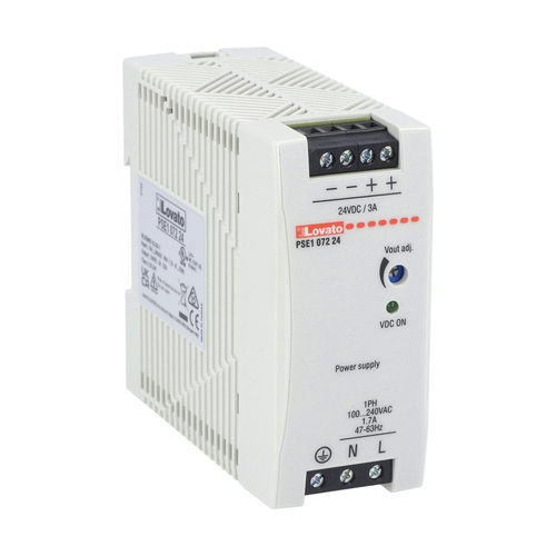 Stromversorgung für DIN-Schiene - PSE1 series - LOVATO ELECTRIC - AC/DC / Einfachausgang / Schaltnetzteil