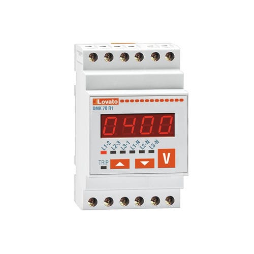 Digitales Voltmeter - DMK70R1 - LOVATO ELECTRIC - für DIN-Schiene / AC