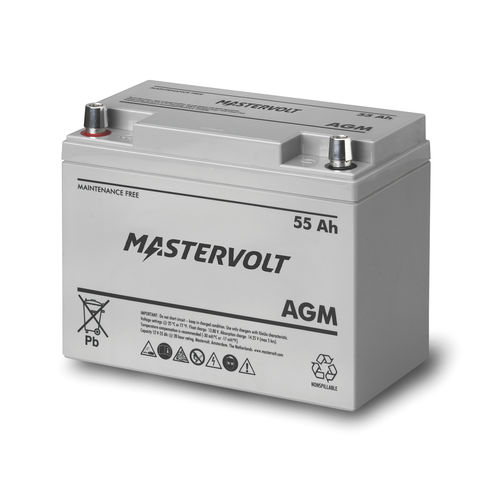 AGM-Batterie - AGM 12/55 - Mastervolt - Block / 12 V / wartungsfrei