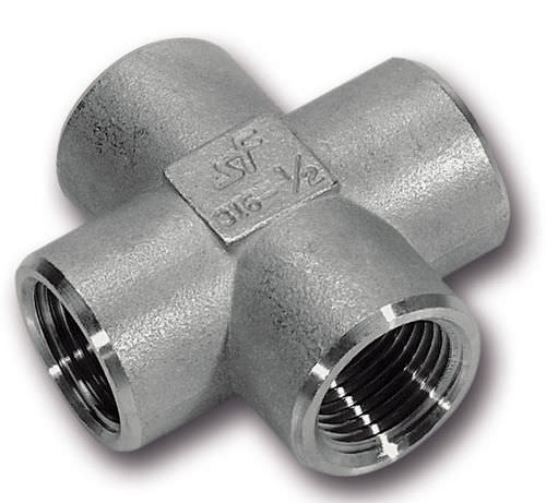 Hydraulikanschluss - GF-136 G - Schwer Fittings - Einschraub / Kreuz / Edelstahl