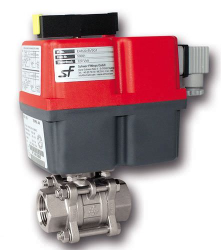 Kugelventil - A-EAL-BV3G - Schwer Fittings - elektrisch betätigt / für Gas / Gewinde
