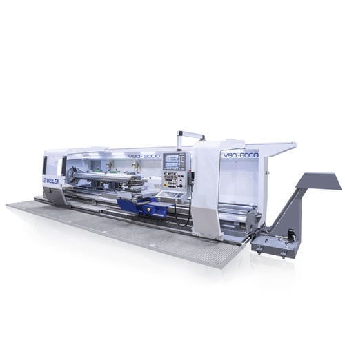 CNC-Drehmaschine - V90 - WEILER Werkzeugmaschinen - horizontal / 2-Achs / 4-Führung