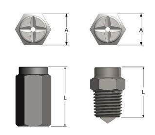 Zerstäubungsdüse - 1/8 - 2 1/2", max. 150 psi | SQ series - BEX - für Flüssigkeiten / Vollkegel