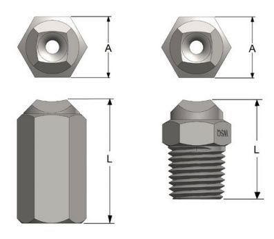 Zerstäubungsdüse - 0.091 - 0.688", max. 150 psi | SWSQ series - BEX - Gas / Vollkegel