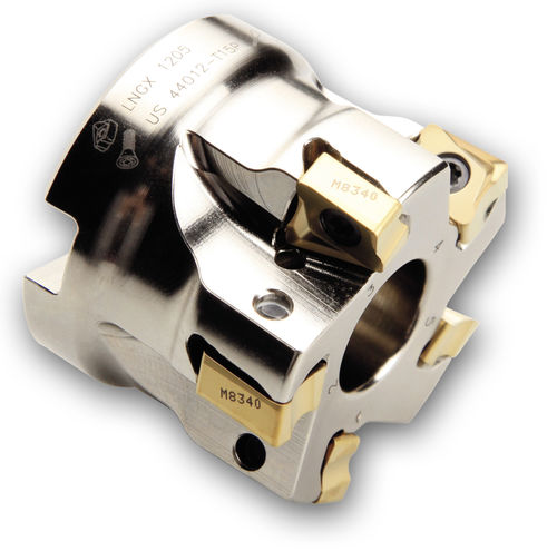 Walzenstirnfräser - LNGX12 - Dormer Pramet - Wendeplatten / Eck / für Aluminium