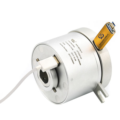 USB-Schleifring - LPT020-U2 - JINPAT Electronics Co., Ltd. - mit Durchgangsbohrung / anodisiertes Aluminium