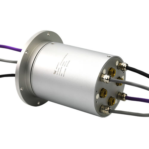 Elektropneumatischer Schleifring - LPT000-0415-0406-04S-04A - JINPAT Electronics Co., Ltd. - mit Vollwelle / für Industrieanwendungen / anodisiertes Aluminium