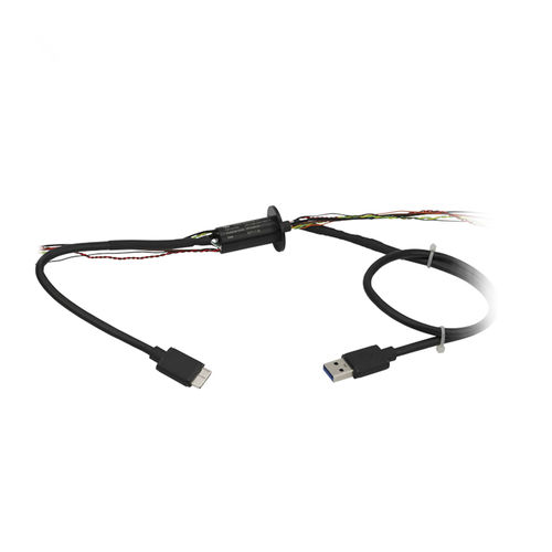 USB-Schleifring - LPM-30B-0205-02S-U3 - JINPAT Electronics Co., Ltd. - Kapsel / Aluminium / mit Goldkontakten