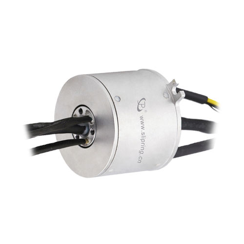 Schleifring zur Leistungs- und Signalübertragung - LPT000-0510-0202-13S - JINPAT Electronics Co., Ltd. - mit Durchgangsbohrung / anodisiertes Aluminium / mit Goldkontakten