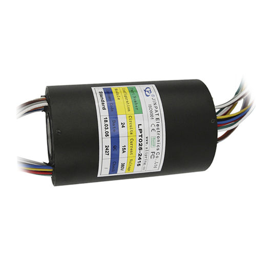 Schleifring zur Leistungs- und Signalübertragung - LPT025-2415 - JINPAT Electronics Co., Ltd. - elektro-optisch / Hohlwelle / für niedriges Drehmoment