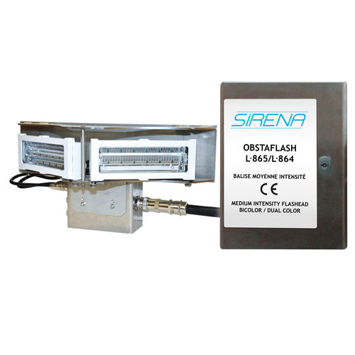 Beleuchteter Melder - KIT OBSTAFLASH 120° 110/240V AC - SIRENA S.p.A. - IP66
