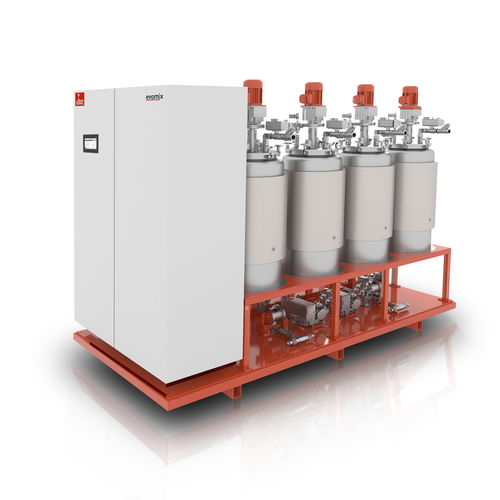 Mischer-Dispenser / Harz - evomix DF - DOPAG - Metering, Mixing and Dispensing Technology - für Polyurethan-Klebstoff / mit Zahnradpumpe / für medizinische Anwendungen