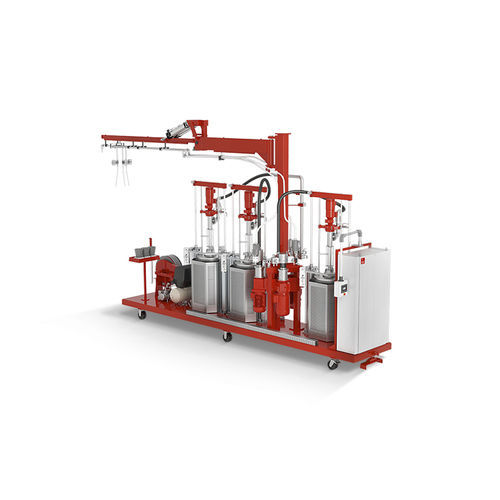 Misch- und Dosieranlage / mit Zahnradpumpe - gluemix  - DOPAG - Metering, Mixing and Dispensing Technology - für hochviskose Flüssigkeiten / für Medien mit durchschnittlicher Viskosität / für Epoxid-Klebstoff