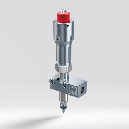 Volumetrisches Dosierventil - DOPAG - Metering, Mixing and Dispensing Technology - mit pneumatischem Stellantrieb / mit großem Viskositätsbereich / für hohen Durchsatz