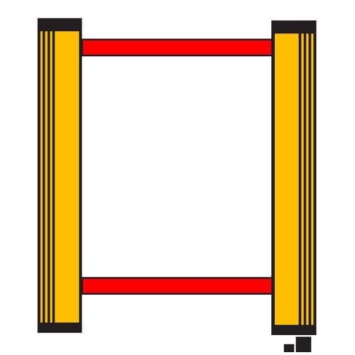 Lichtvorhang / Sicherheit Typ 4 - EU2K500/2 - Fiessler Elektronik - Mehrstrahl / Einweg / IP54