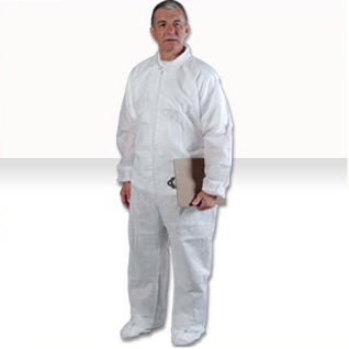 Unisex-Overall - AlphaGuard® CV-74032-2 - ALPHA PRO TECH - weiß / blau / atmungsaktiv