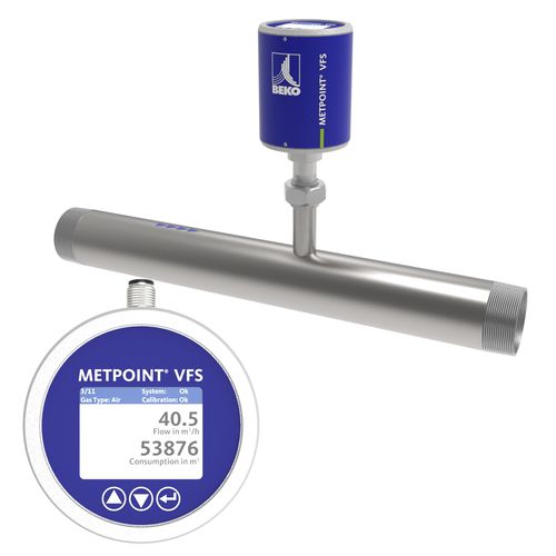 Thermodurchflussmesser - METPOINT VFS TM - BEKO TECHNOLOGIES GmbH - Volumen / für Druckluft / Edelstahl