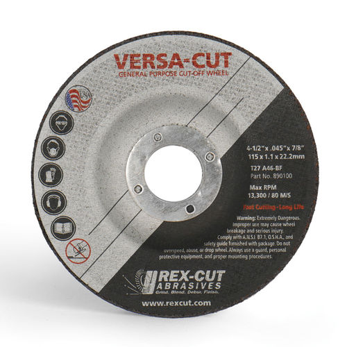Metall-Trennscheibe - Versa-Cut - Rex-Cut Abrasives - Aluminiumoxid / glasfaserverstärkt