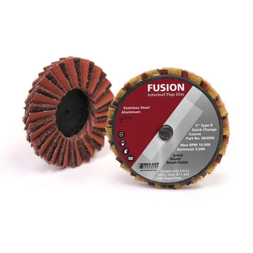 Aluminiumoxid-Schleifscheibe - Fusion  - Rex-Cut Abrasives - zur Endbearbeitung / Schleif / für Metall