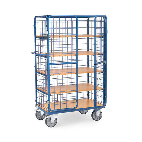 Rollcontainer für Päckchen - 8581-3DE - fetra - Fachböden / 2-Flügel / verriegelbar