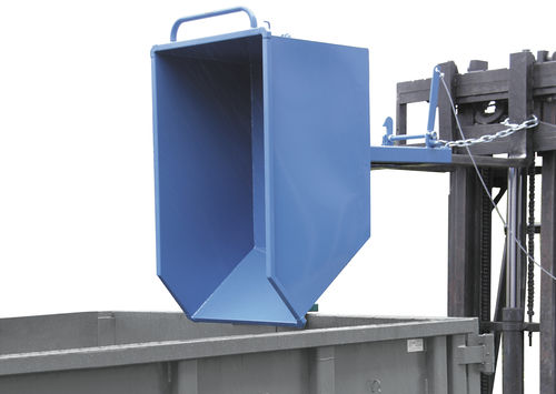 Stahl-Kippbehälter - 6230 - fetra - für Schüttgut / für Gabelstapler / Roll