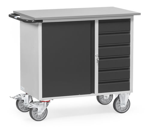 Werkstattwagen / 2 Schubladen - 2450-7016 - fetra - 3 Schubladen / 5 Schubladen