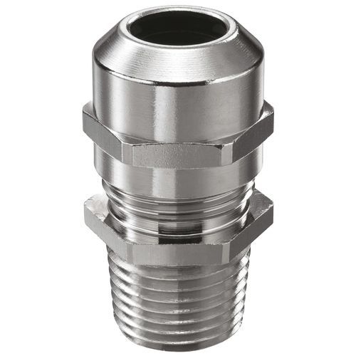 Polyamid-Kabelverschraubung - NMSKV series - WISKA Hoppmann GmbH - vernickeltes Messing / Messing / IP68