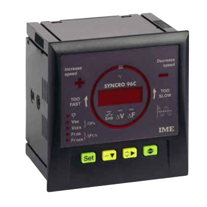 Frequenzüberwachungsrelais - SYNCRO 96C - IME Spa - Synchronisation / Unterputz / für Schalttafelmontage