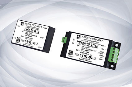 DC/DC-Stromversorgung - PCMA15 D series - MTM Power Messtechnik Mellenbach GmbH - AC/DC / Doppelausgang / Schaltnetzteil