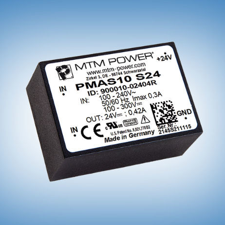Stromversorgung für Leiterplatten - PMAS10 S05 - MTM Power Messtechnik Mellenbach GmbH - AC/DC / Einfachausgang / CE