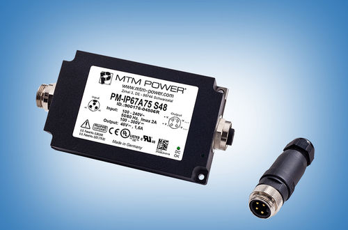 Stromversorgung auf Rahmen - PM-IP67A75 S12 - MTM Power Messtechnik Mellenbach GmbH - AC/DC / Einfachausgang / IP67