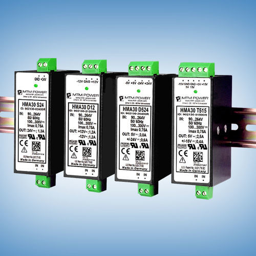 Stromversorgung für DIN-Schiene - HMA30 T512 - MTM Power Messtechnik Mellenbach GmbH - AC/DC / Dreifachausgang / CE