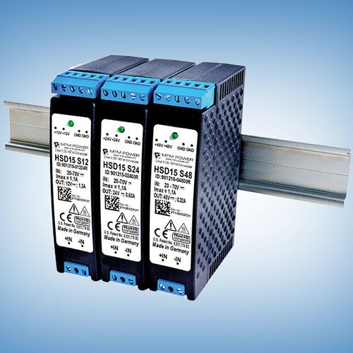 Stromversorgung für DIN-Schiene - HSD15 S12 - MTM Power Messtechnik Mellenbach GmbH - DC/DC / Einfachausgang / CE