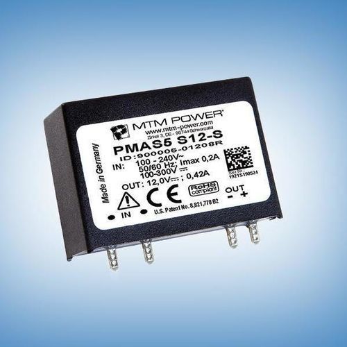 Stromversorgung für Leiterplatten - PMAS5 S05-S - MTM Power Messtechnik Mellenbach GmbH - AC/DC / Einfachausgang / CE