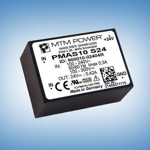 Stromversorgung für Leiterplatten - PMAS10 S15 - MTM Power Messtechnik Mellenbach GmbH - AC/DC / Einfachausgang / CE