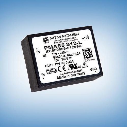Stromversorgung für Leiterplatten - PMAS5 S24-L - MTM Power Messtechnik Mellenbach GmbH - AC/DC / Einfachausgang / CE