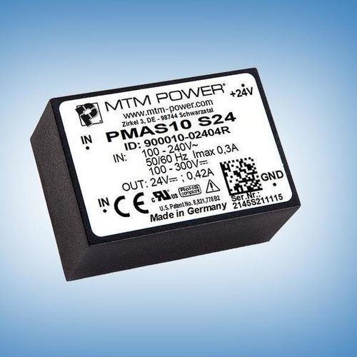Stromversorgung für Leiterplatten - PMAS10 S12 - MTM Power Messtechnik Mellenbach GmbH - AC/DC / Einfachausgang / CE