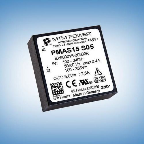 Stromversorgung für Leiterplatten - PMAS15 S15 - MTM Power Messtechnik Mellenbach GmbH - AC/DC / Einfachausgang / CE