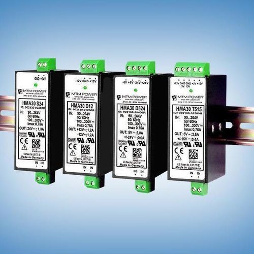 Stromversorgung für DIN-Schiene - HMA30 S24 - MTM Power Messtechnik Mellenbach GmbH - AC/DC / Einfachausgang / CE