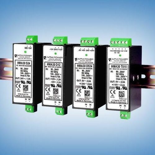 Stromversorgung für DIN-Schiene - HMA30 D15 - MTM Power Messtechnik Mellenbach GmbH - AC/DC / Doppelausgang / CE