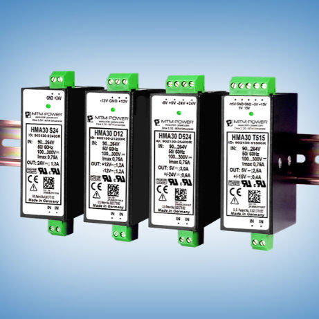 Stromversorgung für DIN-Schiene - HMA30 S48 - MTM Power Messtechnik Mellenbach GmbH - AC/DC / Einfachausgang / CE