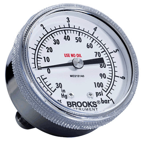 Differential-Manometer - 122 series - Brooks Instrument - mit Zifferblatt-Anzeige / Gewinde / Edelstahl