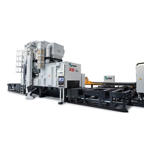 Rollbahn-Strahlanlage - RB GL - FICEP - Turbinen / für Profile