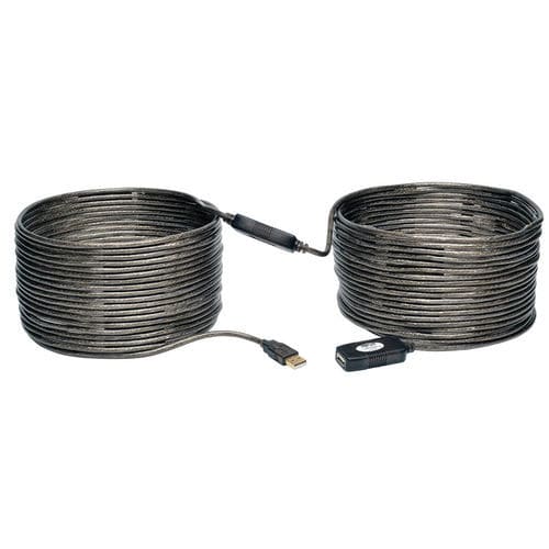 Stromkabel zur Verlängerung - U026-20M - TRIPPLITE - USB 2.0 / gerade / schwarz